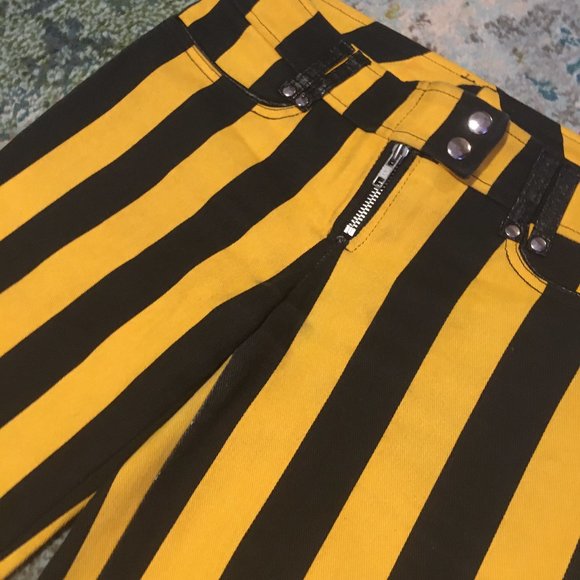 HTF rare Lip Service sexy Psycho Circus jeans M L - Picture 4 of 15